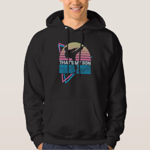 Taekwondo Karate Dad Retro That's My Son Hoodie