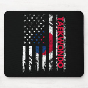 Taekwondo Karate Martial Arts Training Korean Flag Mouse Mat