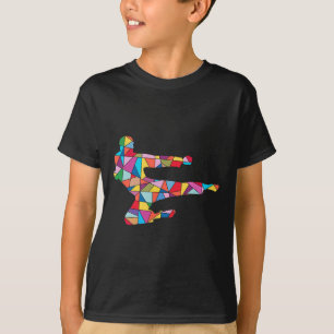 Taekwondo Kick Martial Arts Boy Men Kids Karate T-Shirt