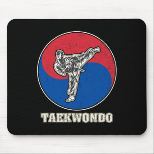 Taekwondo Kickboxing Karate Martial Art Training A Mouse Mat
