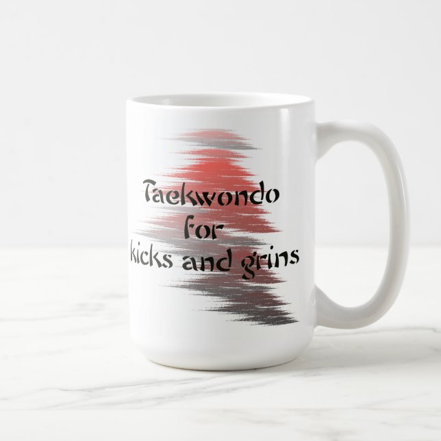 Taekwondo Kicks and Grins Travel Coffee Mug (Right)