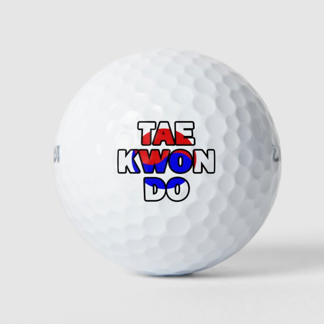 Taekwondo Korea Golf Balls (Front)