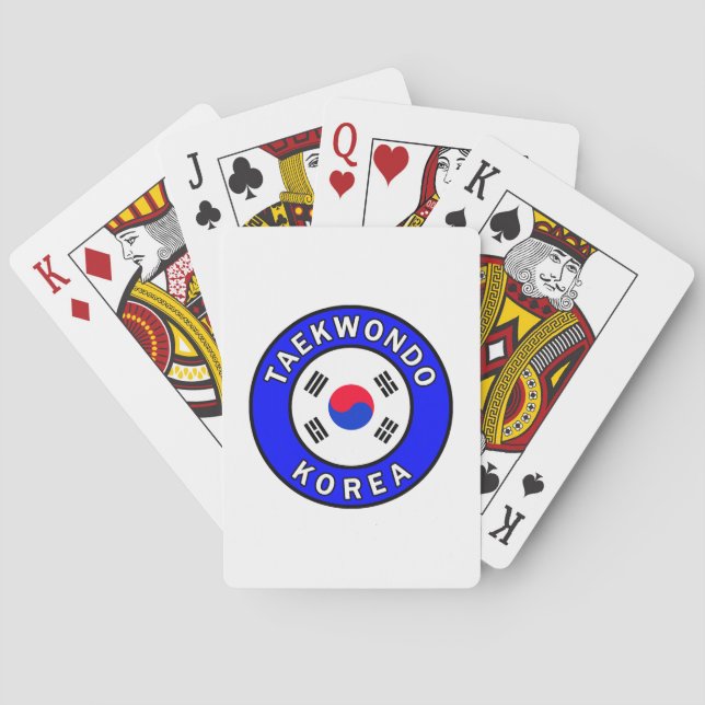 Taekwondo Korea Playing Cards (Back)