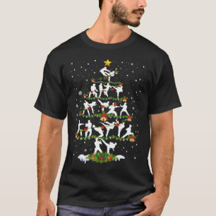 Taekwondo Lover Xmas Lighting Taekwondo Christmas  T-Shirt