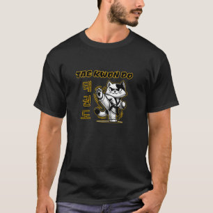 TaeKwonDo Martial Arts Black Belt Cat Lover Funny T-Shirt
