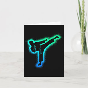 Taekwondo Martial Arts Kids Men Boys Karate 1 Card