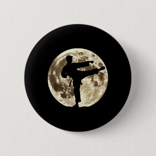 Taekwondo Martial Arts Kids Men Boys Karate 6 Cm Round Badge