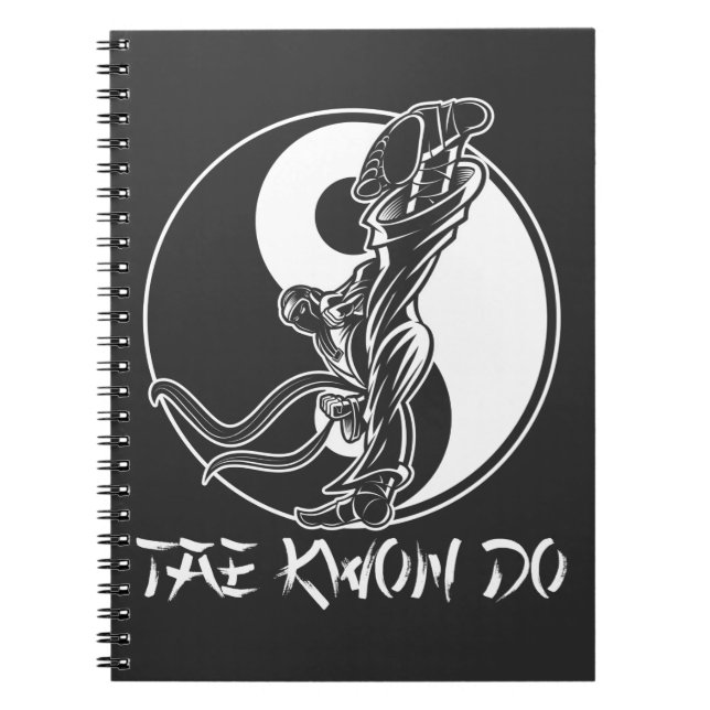 Taekwondo Martial Arts Tae kwon do Self Defence Notebook (Front)