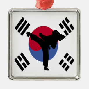 Taekwondo Metal Tree Decoration