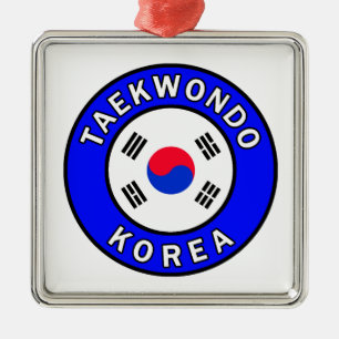 Taekwondo Metal Tree Decoration