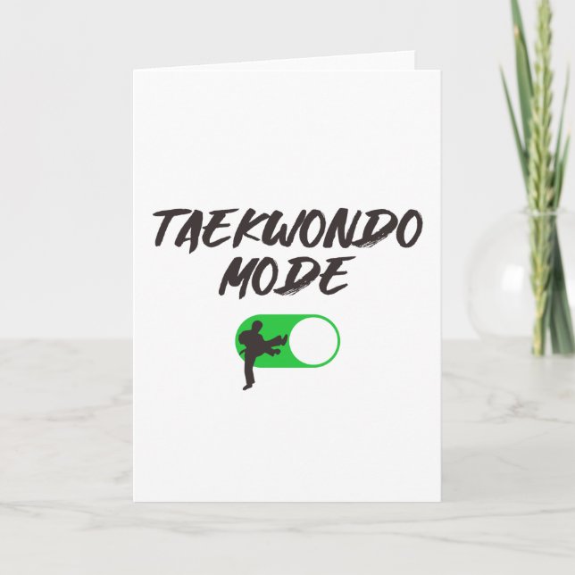 Taekwondo Mode ON Card (Front)