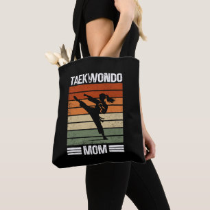 Taekwondo Mum Retro Martial Arts Mum Gift Tote Bag