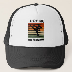Taekwondo Mum Retro Martial Arts Mum Gift Trucker Hat