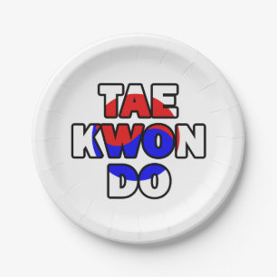 Taekwondo Paper Plate