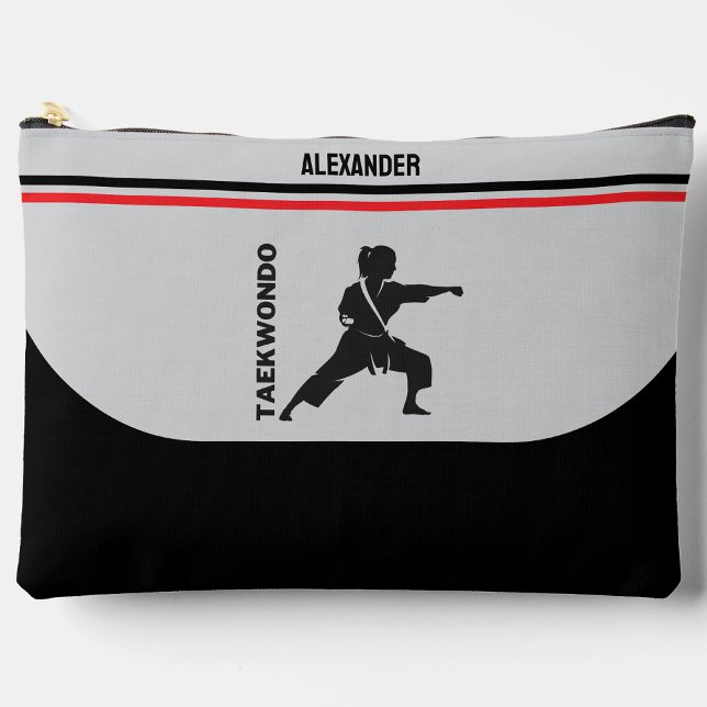 Taekwondo Player, Birthday Gift, Team Karate  Accessory Pouch (Creator Uploaded)