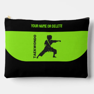 Taekwondo Player, Birthday Gift, Team Karate Accessory Pouch