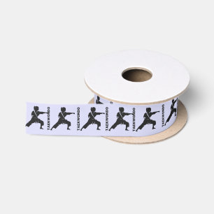 Taekwondo Player, Birthday Gift, Team Karate Satin Ribbon