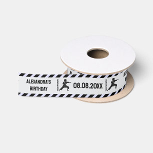Taekwondo Player, Birthday Gift, Team Karate Satin Ribbon