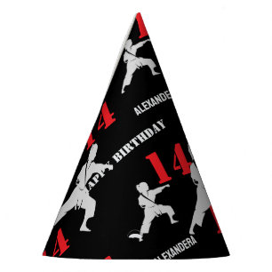 Taekwondo Player Birthday , Karate personalized  Party Hat
