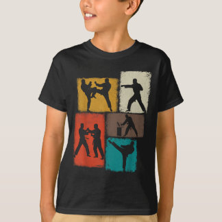 Taekwondo Practitioner Collage Men Kids Coach T-Shirt