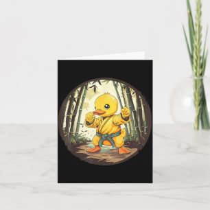 Taekwondo Rubber Duck Kickboxing Animal Jiu-Jitsu Card