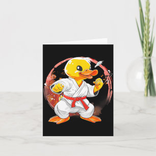 Taekwondo Rubber Duck Kickboxing Animal Jiu-Jitsu Card