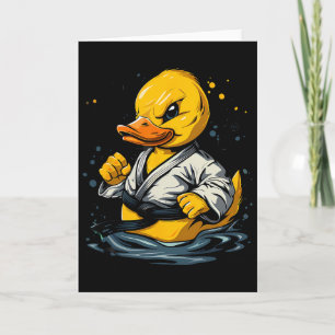 Taekwondo Rubber Duck Kickboxing Animal Jiu-jitsu Card