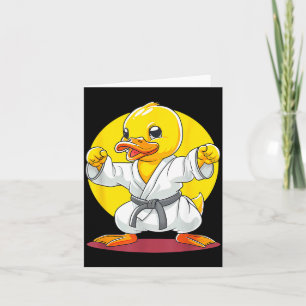 Taekwondo Rubber Duck Kickboxing Animal Jiu-Jitsu Card