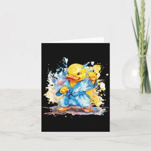 Taekwondo Rubber Duck Kickboxing Animal Jiu-Jitsu Card