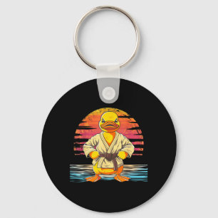 Taekwondo Rubber Duck Kickboxing Animal Jiu-Jitsu Key Ring