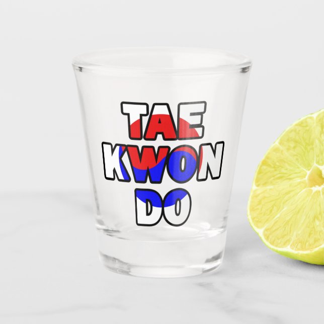 Taekwondo Shot Glass (Front)