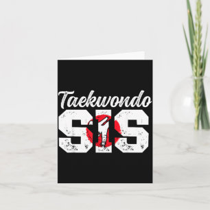 Taekwondo Sis Taekwondo Sister Taekwondo Fighter Card