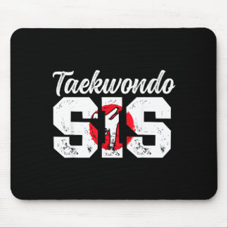Taekwondo Sis Taekwondo Sister Taekwondo Fighter Mouse Mat