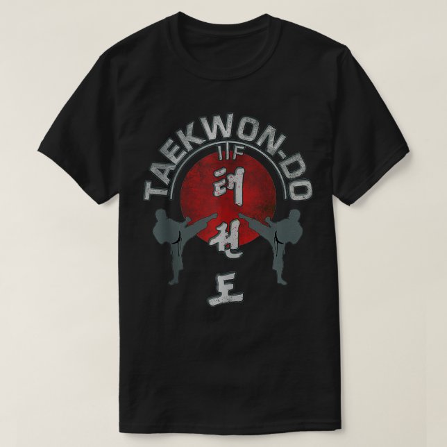 Taekwondo Sunrise, Taekwondo fighter, TKD  T-Shirt (Design Front)