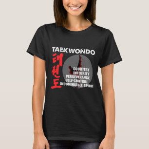 Taekwondo Tenets Martial Arts Tae Kwon Do T Shirt 