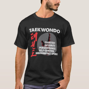Taekwondo Tenets Martial Arts Tae kwon do T-Shirt