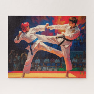 Taekwondo Throwdown: Sparring Showdown  Jigsaw Puzzle