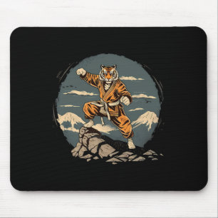 Taekwondo Tiger Mount Fuji Jiu-jitsu Kickboxing Ti Mouse Mat