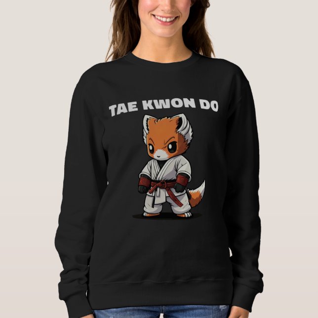 Taekwondo TKD Fox Kid Fighter Sweatshirt (Front)
