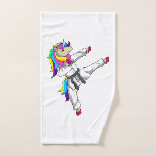 Taekwondo Unicorn Tae Kwon Do Martial Art Student Hand Towel