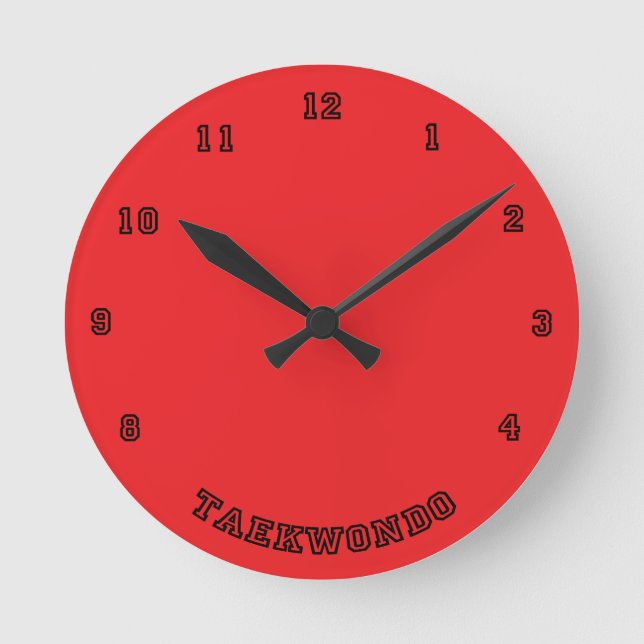 Taekwondo Wall Clock (Front)