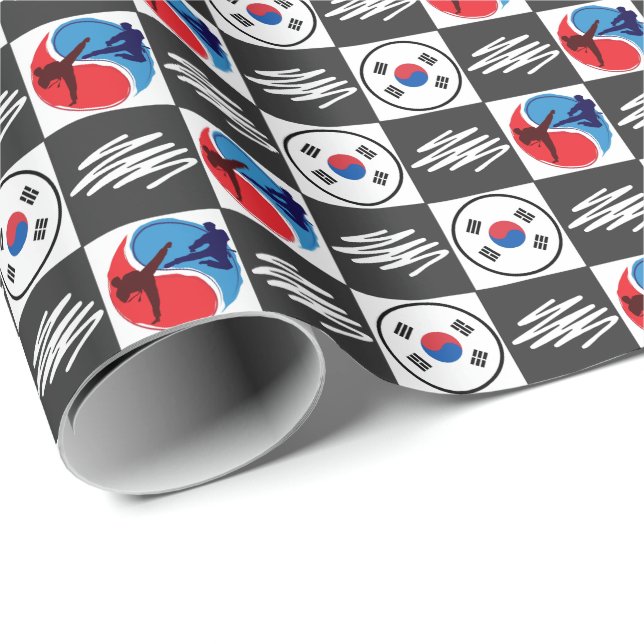 Taekwondo Wrapping Paper (Roll Corner)