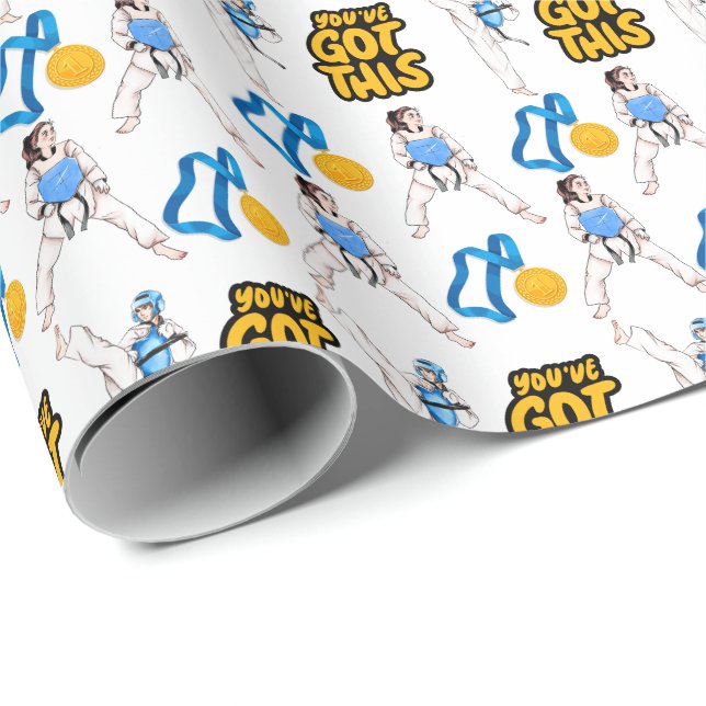 Taekwondo Wrapping Paper (Roll Corner)