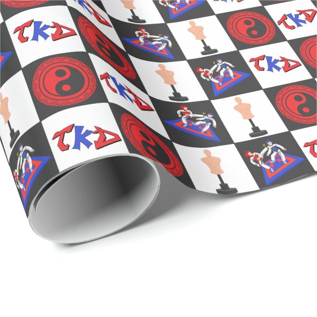 Taekwondo Wrapping Paper (Roll Corner)