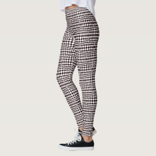 Taffi Black and White Op-Art Leggings