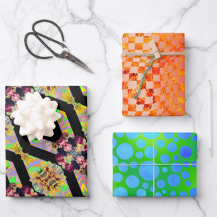 Taffi Op Art Argos Sampler Wrapping Paper Sheet
