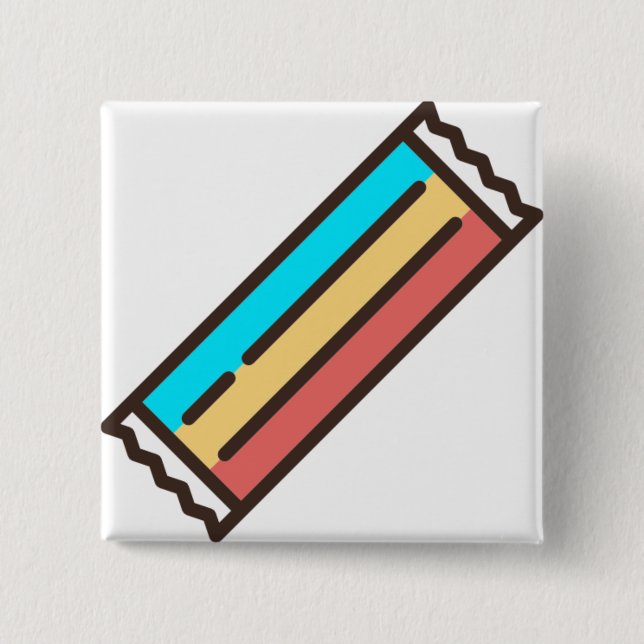 taffy 15 cm square badge (Front)