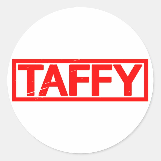 Taffy Stamp Classic Round Sticker (Front)