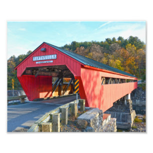 Taftsville Covered Bridge, Vermont 8x10 Photo Print