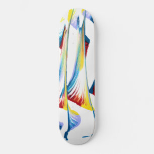 Tag Along 2 Feathered Abstract Skateboard Deck